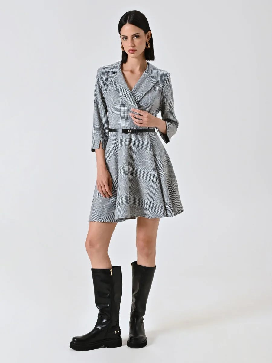 Abito Check su Pied de Poule – Image 2