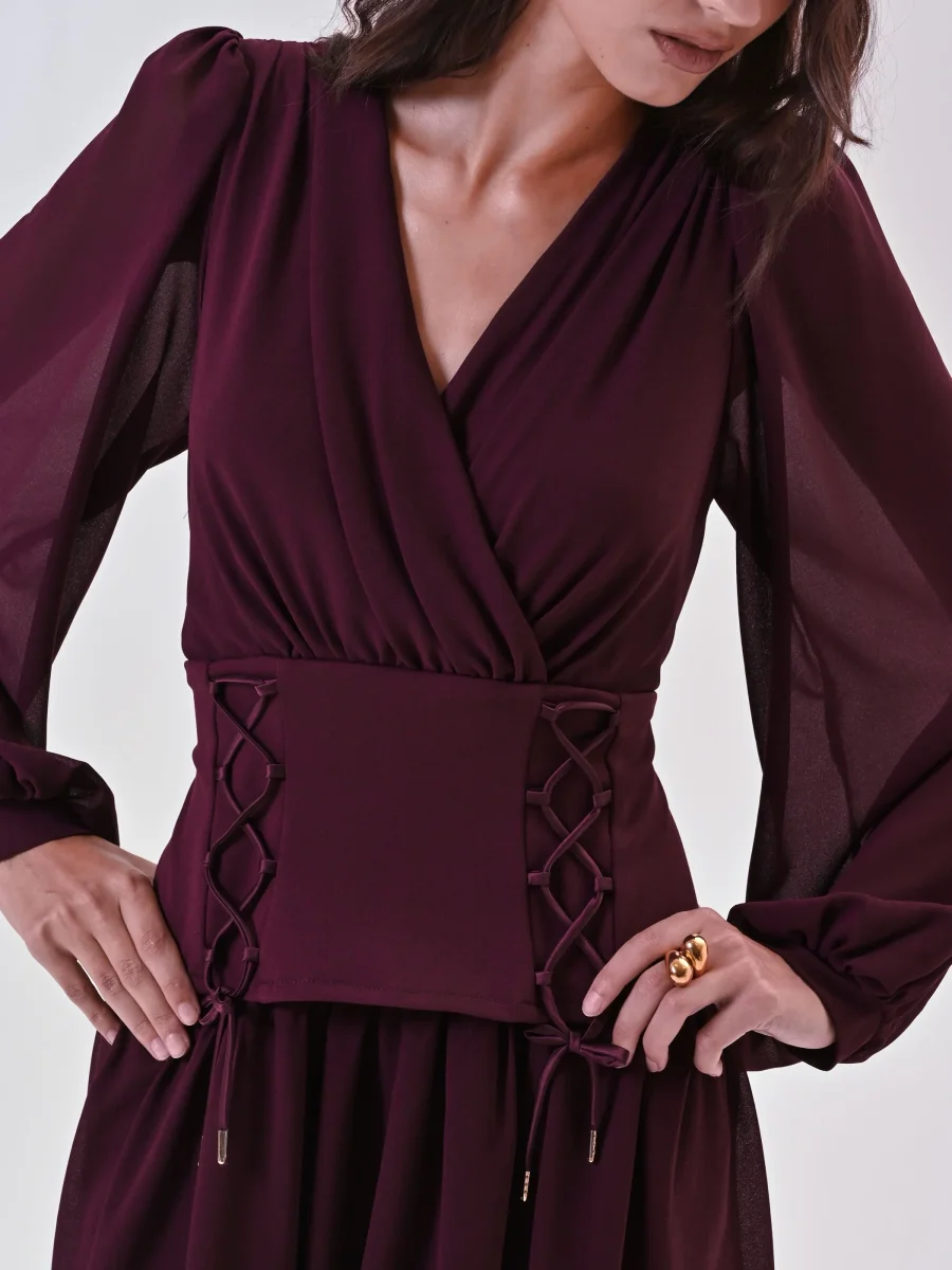 Abito Bustier in Georgette – Image 4