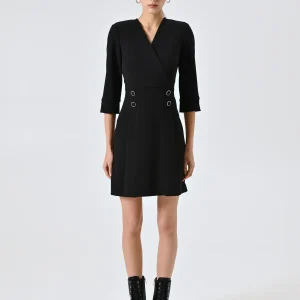 Abito effetto Doppiopetto Nero