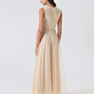 Abito Lungo in Tulle Glitter