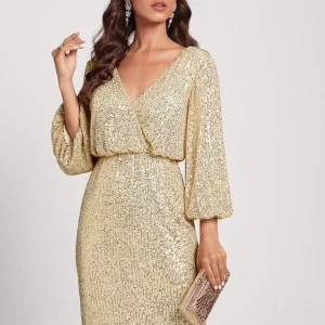 Robe Cocktail Mariage Champagne
