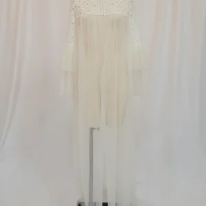 Veste en tulle pliéée et dentelle T36 n°785 - Vente Prototype