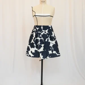 jupe Intrépide bleu et blanc T44 n°768 - Vente Prototype