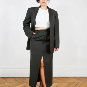 Tailleur Jupe Longue Marron