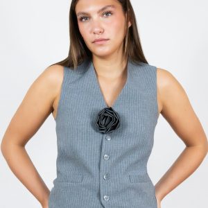 Top Smoking Gris à rayures