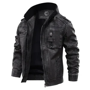Hugo - Veste biker homme en cuir