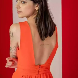 Robe La Pétillante Bleu Canard - Modèle en stock