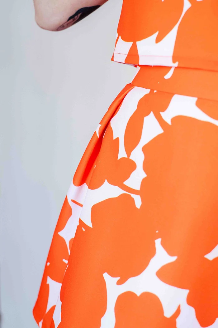 Jupe L'Intrépide Poudre/Orangé – Image 5