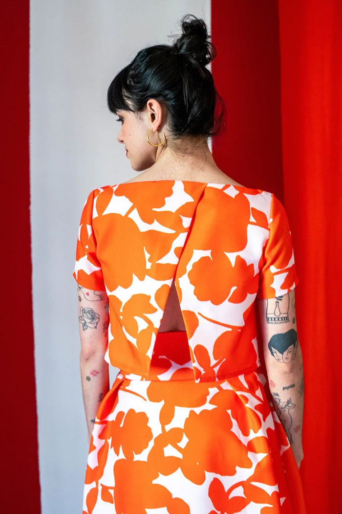 Top L'Intrépide Poudre/Orangé – Image 4