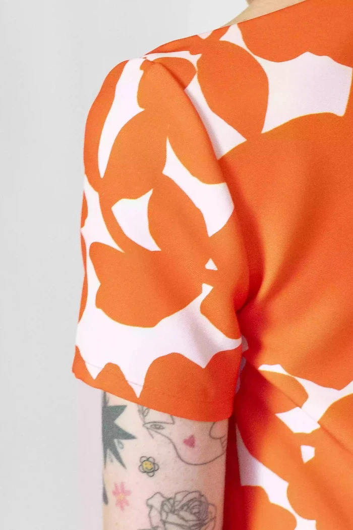 Top L'Intrépide Poudre/Orangé – Image 6