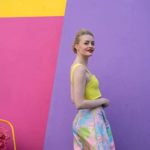 Pantalon - La Distinctive imprimé rose/vert/bleu