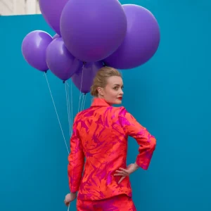 Veste Dissidente - imprimé rose/violet