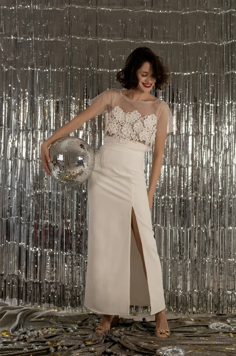 Top Tulle Brodé - La Charismatique – Image 5