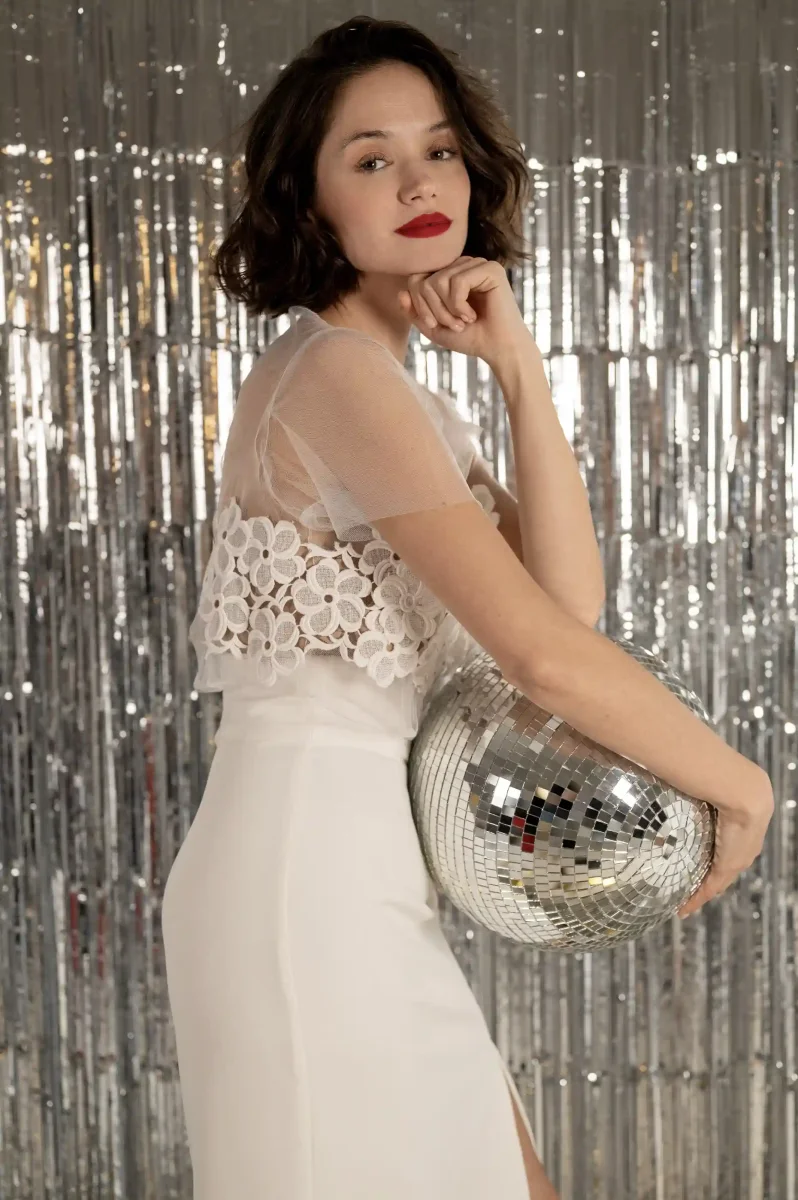 Top Tulle Brodé - La Charismatique – Image 4