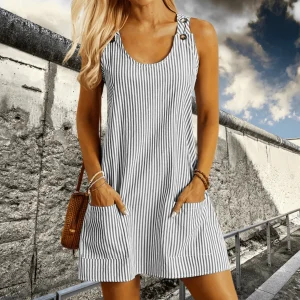 Valérie - Robe Rayée De Plage