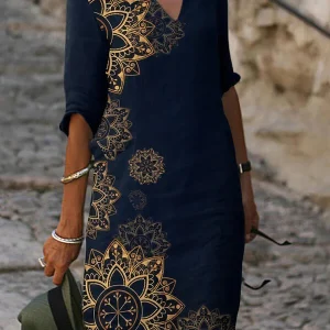 Stéphanie - Robe Midi D'Été Chic