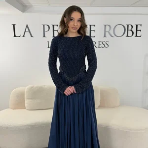 Robe de soirée bleu marine - Mia