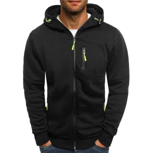 Maxime - Pull Zippé Capuche Sportswear Confort Homme