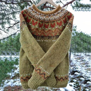 Juliette - Pull Chaud Vintage Femme