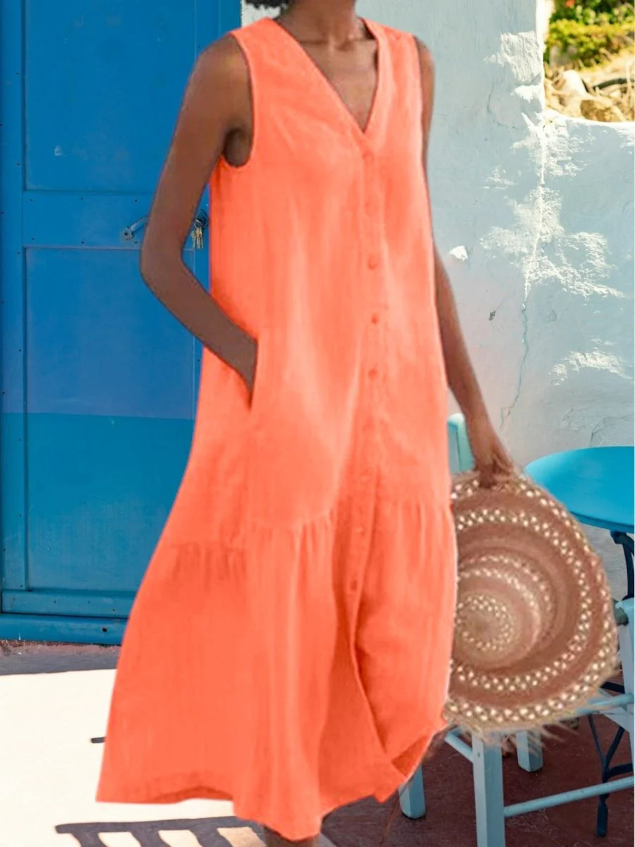 Camille - Robe Maxi Légère Confortable – Image 6