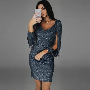 Stéphanie - Robe Pailletée Chic