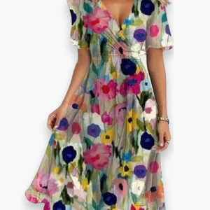 Robe boho midi fluide pour femme | Légère et flatteuse