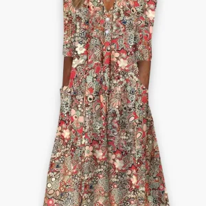 Robe boho midi pour femme | Chic et confortable