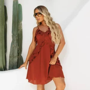 Robe d'été terracotta