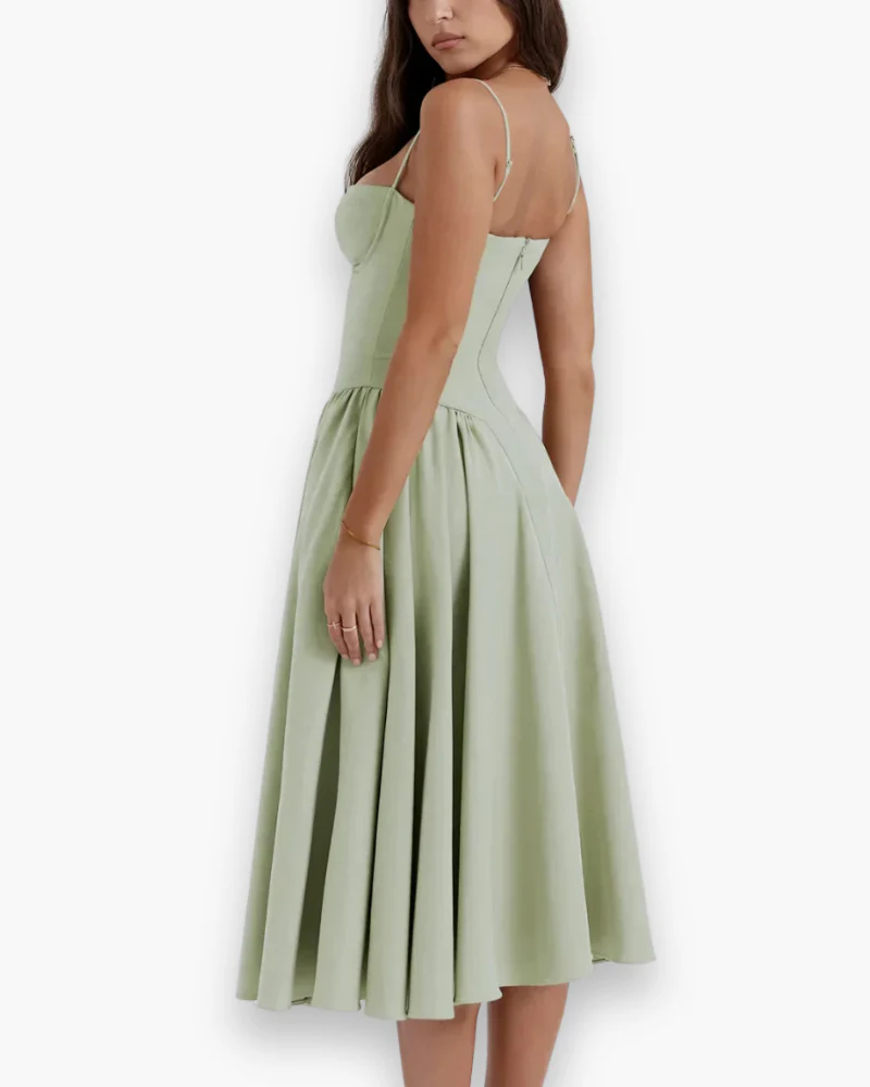 Robe bustier midi évasée pour femme | Chic et confortable – Image 9