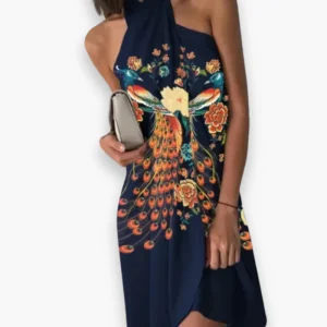 Robe estivale courte dos nu pour femme | Élégante et légère