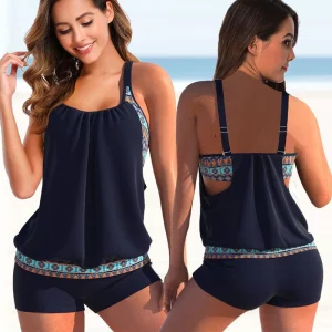 Élodie - Ensemble Tankini Bicolore Élégant Et Confortable