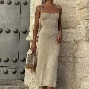 Robe Tricotée Éclatante