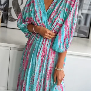 Valérie - Robe Midi D'Été Élégante