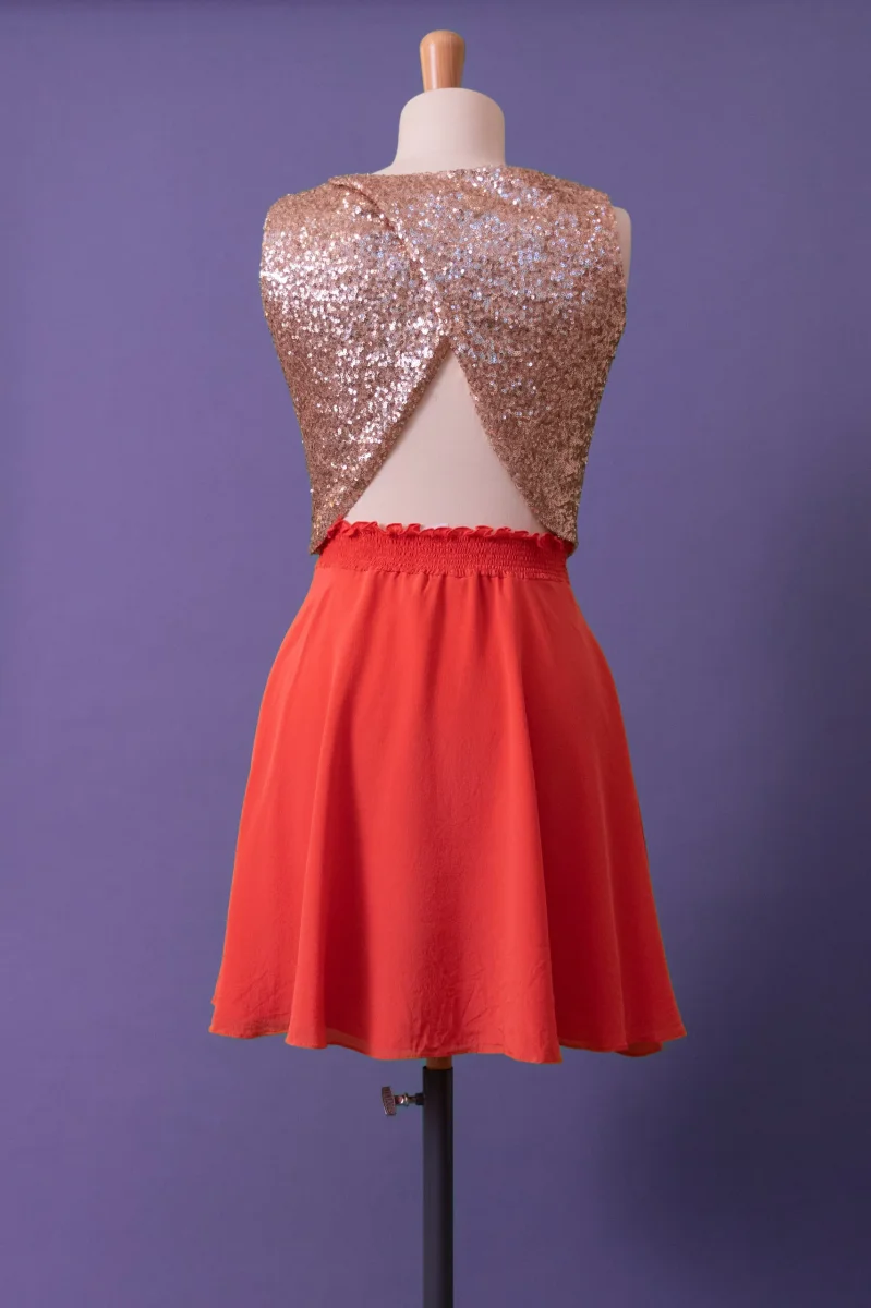 Seconde Main - Jupe Indispensable courte corail 8 - L'Amusée – Image 3