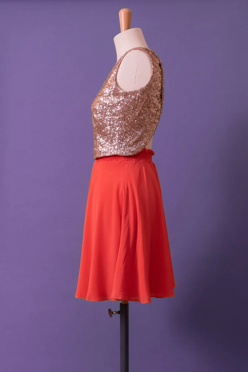 Seconde Main - Jupe Indispensable courte corail 8 - L'Amusée – Image 4