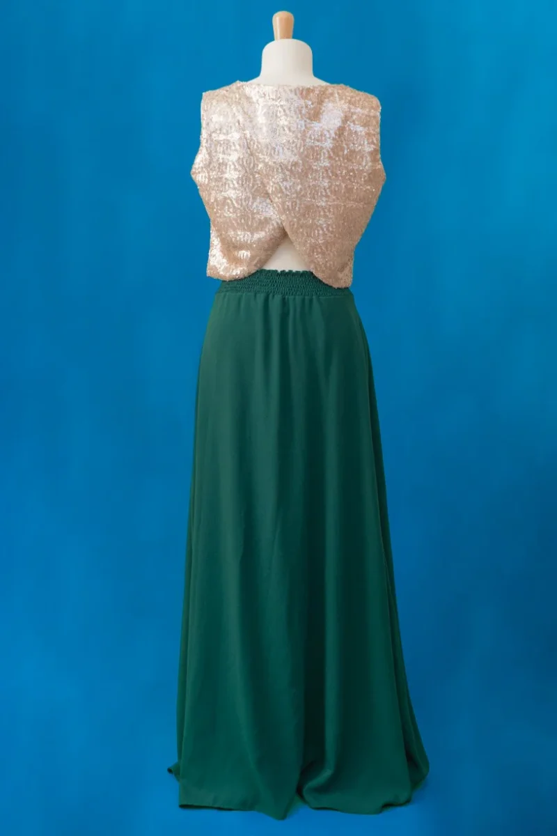 Seconde Main - Jupe indispensable longue verte 20 - L'Amusée – Image 5