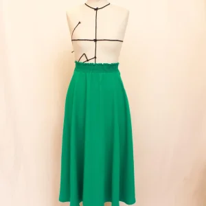 Seconde Main - Jupe l'Indispensable midi verte 50 - L'Amusée