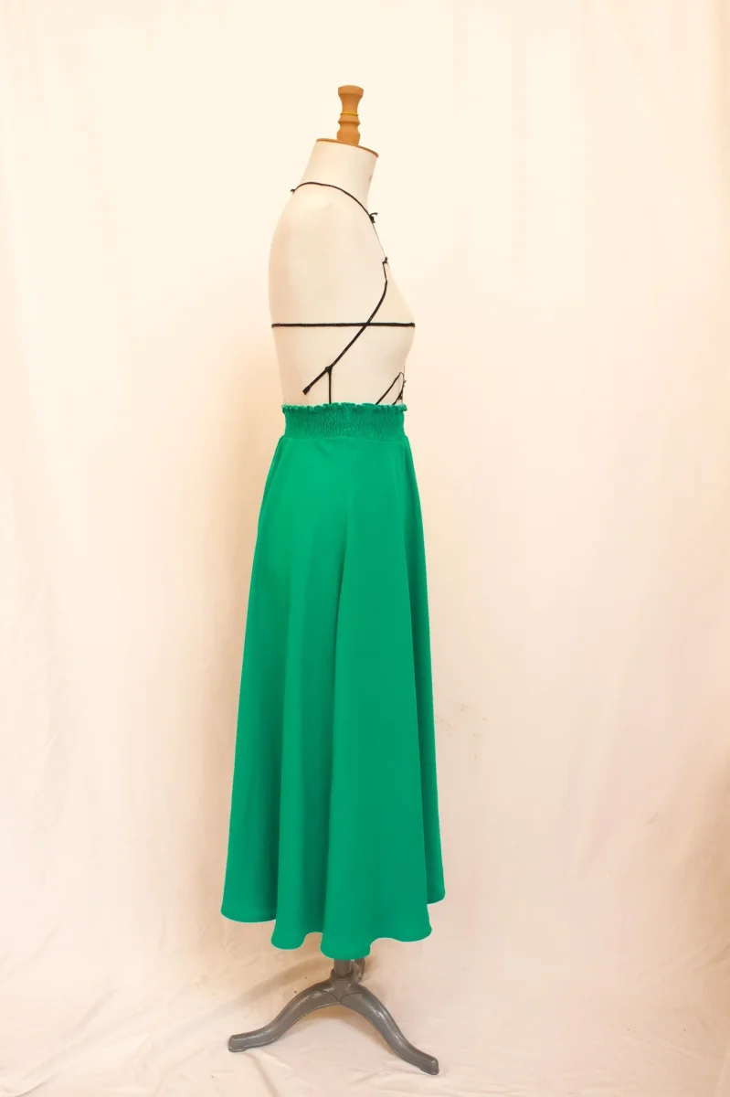 Seconde Main - Jupe l'Indispensable midi verte 50 - L'Amusée – Image 4