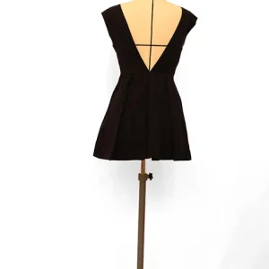 Seconde Main - La robe courte bleue avec doublure carreaux 62 - L'Amusée