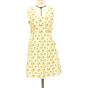 Seconde Main - La robe imprimée citrons 72 - L'Amusée