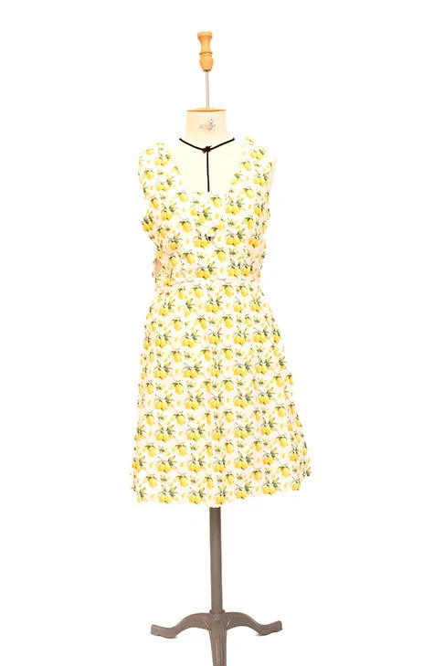 Seconde Main - La robe imprimée citrons 72 - L'Amusée – Image 3