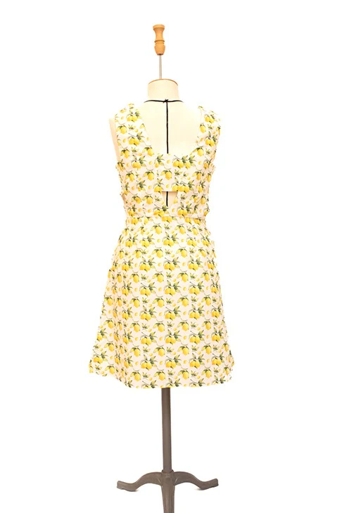 Seconde Main - La robe imprimée citrons 72 - L'Amusée – Image 5