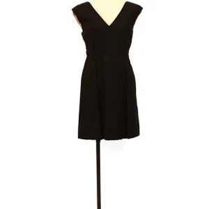 Seconde Main - La robe noire avec imprimé fleurs 59 - L'Amusée