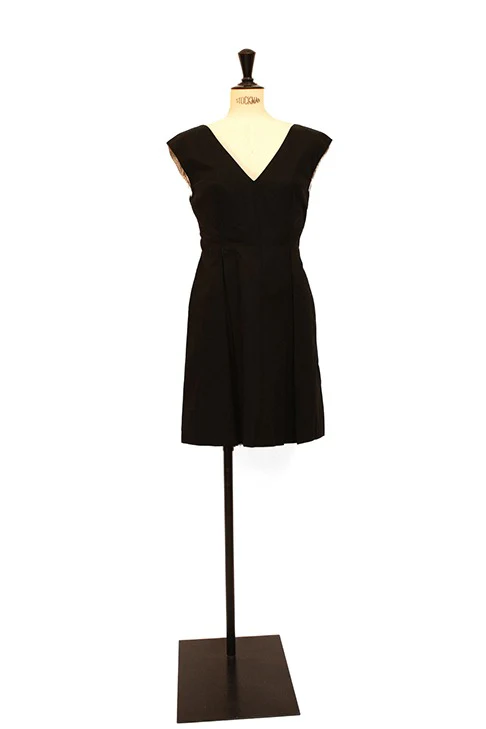 Seconde Main - La robe noire avec imprimé fleurs 59 - L'Amusée – Image 3