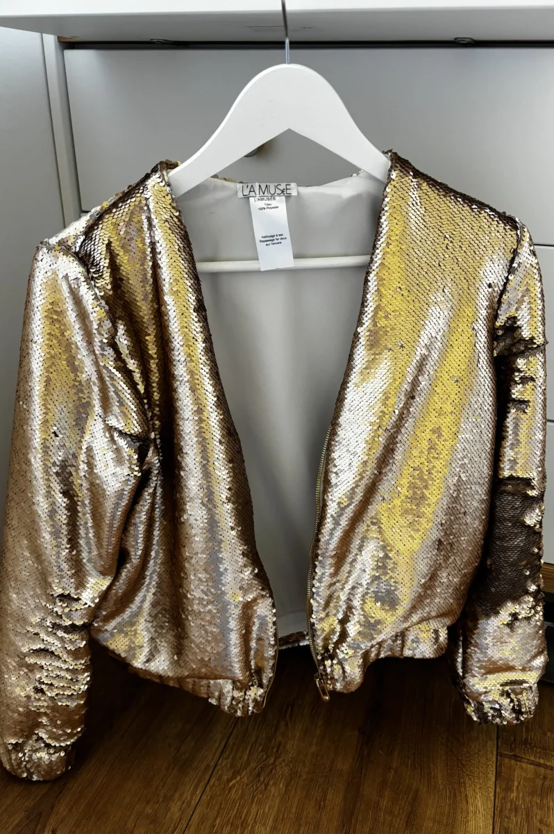 Seconde Main - Le Blouson Sequins Doré - L'Amusée – Image 6