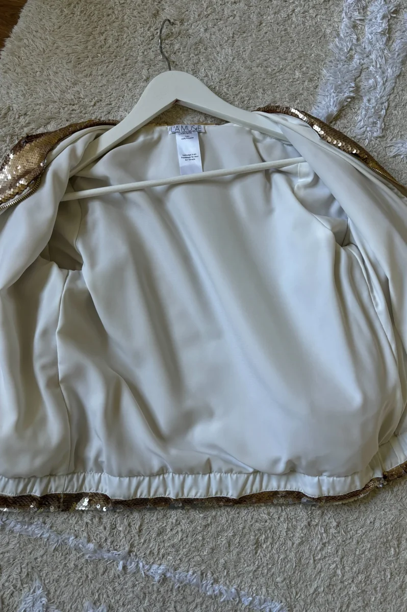 Seconde Main - Le Blouson Sequins Doré - L'Amusée – Image 8