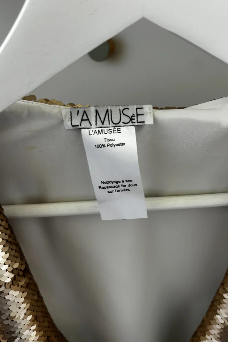 Seconde Main - Le Blouson Sequins Doré - L'Amusée – Image 9