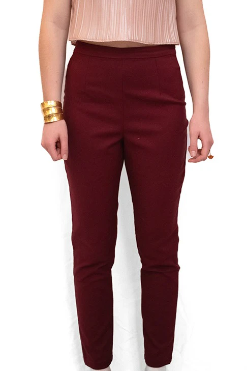 Seconde Main - Le pantalon cintré bordeau 83 - L'Amusée – Image 3