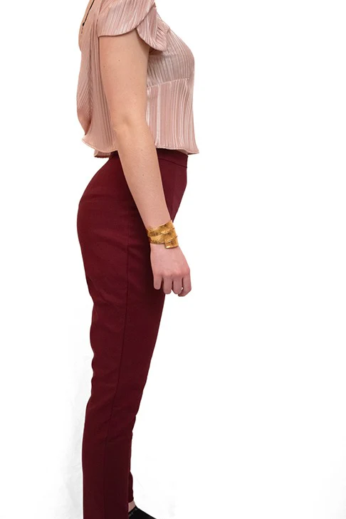 Seconde Main - Le pantalon cintré bordeau 83 - L'Amusée – Image 5