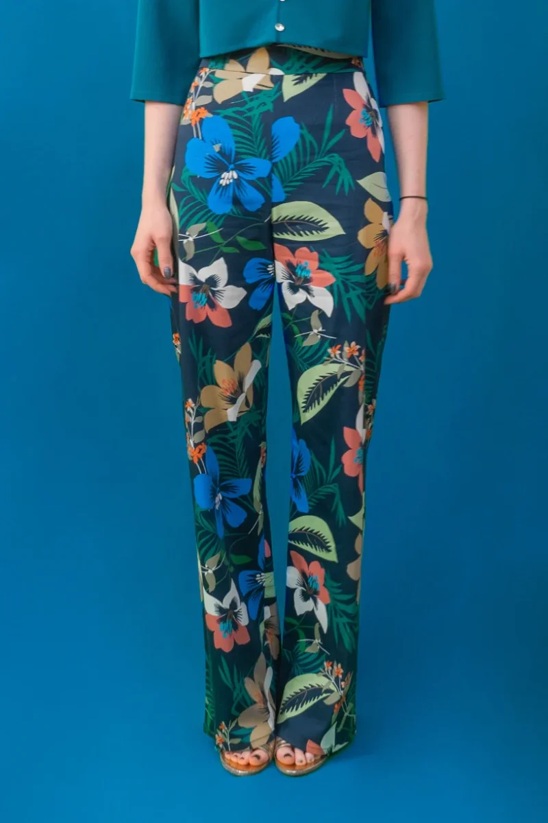 Seconde Main - Pantalon L'Etourdie imprimé tropical 2 - L'Amusée